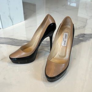 Jimmy choo heels lightly worn.They make your legs look so good!